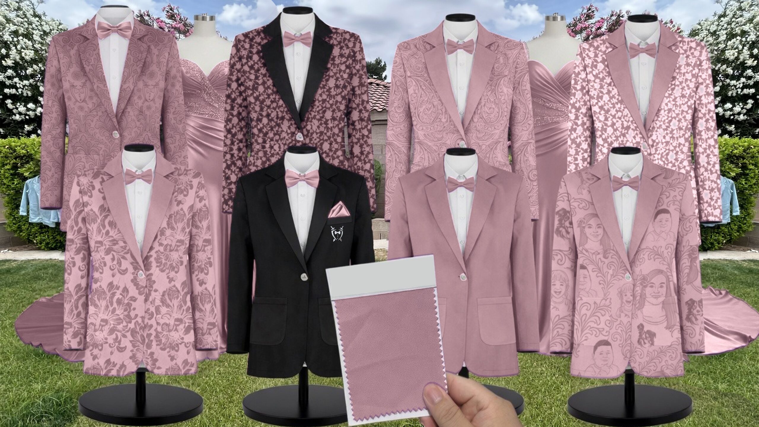 Show Me Your Mumu Berry Cranberry White Vines suit