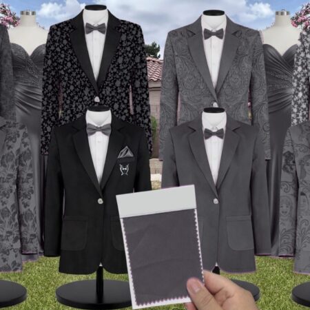 Rosemary Shrubbery Suit and Tuxedo – Exact Color Match for Revelry Bridesmaid Dresses