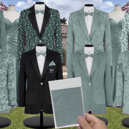 Rosemary Tulle Suit and Tuxedo – Exact Color Match for Revelry Bridesmaid Dresses