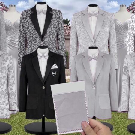 Rosemary White Vines Suit and Tuxedo – Exact Color Match for Revelry Bridesmaid Dresses