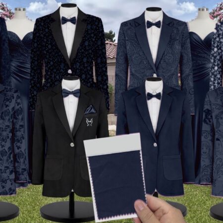 Royal Blue Velvet Suit and Tuxedo – Exact Color Match for Revelry Bridesmaid Dresses