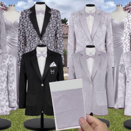 Steal Blue White Vines Suit and Tuxedo – Exact Color Match for Revelry Bridesmaid Dresses