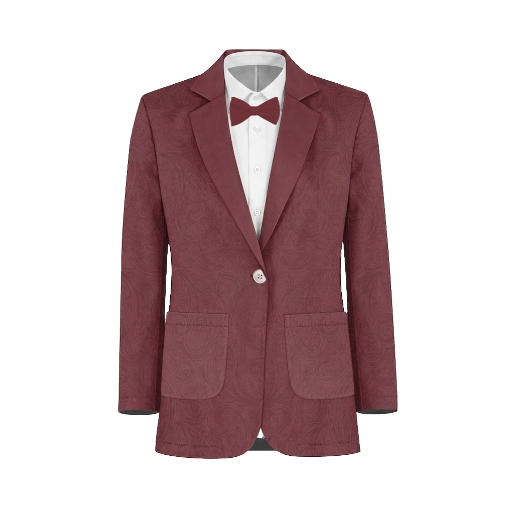 Cabernet groomsmen suit color match
