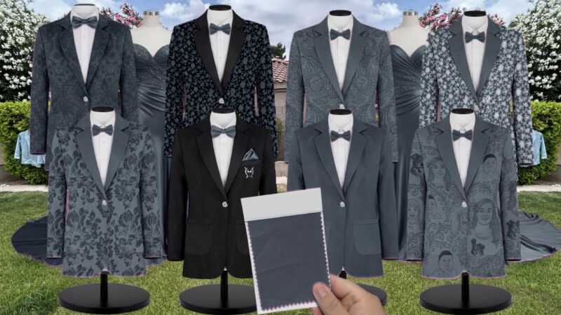 Horizon Shrubbery Suit and Tuxedo – Exact Color Match for Saks Fifth Avenue Bridesmaid Dresses