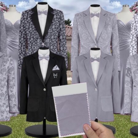 Vinatge Navy White Vines Suit and Tuxedo – Exact Color Match for Saks Fifth Avenue Bridesmaid Dresses