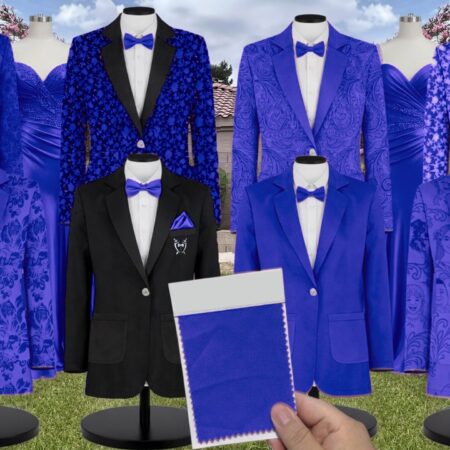 Royal Blue Tulle Suit and Tuxedo – Exact Color Match for Stacees Bridesmaid Dresses