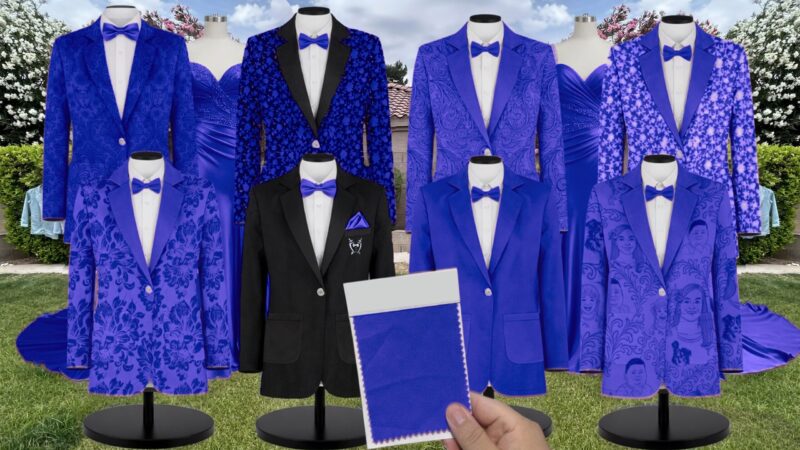 Royal Blue Tulle Suit and Tuxedo – Exact Color Match for Stacees Bridesmaid Dresses